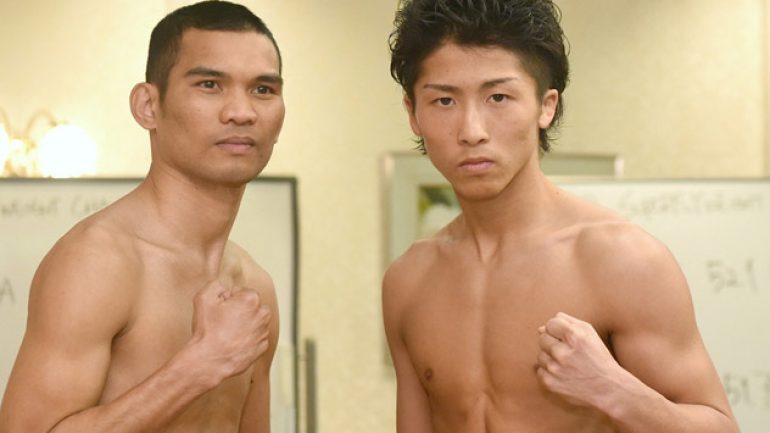 Weigh-in results and photos: Inoue-Parrenas, Mendoza-Yaegashi
