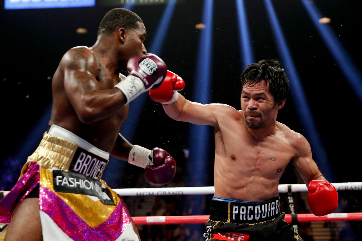 Manny Pacquiao outhustles Adrien Broner over 12 rounds in first U.S