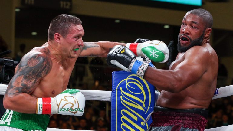 Dougie’s Monday mailbag (Usyk at heavyweight, Warrington and the featherweights, Patrick Day)