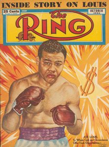 Dec. 1947 Ring Magazine Hall of Fame Joe Louis Barrow and more