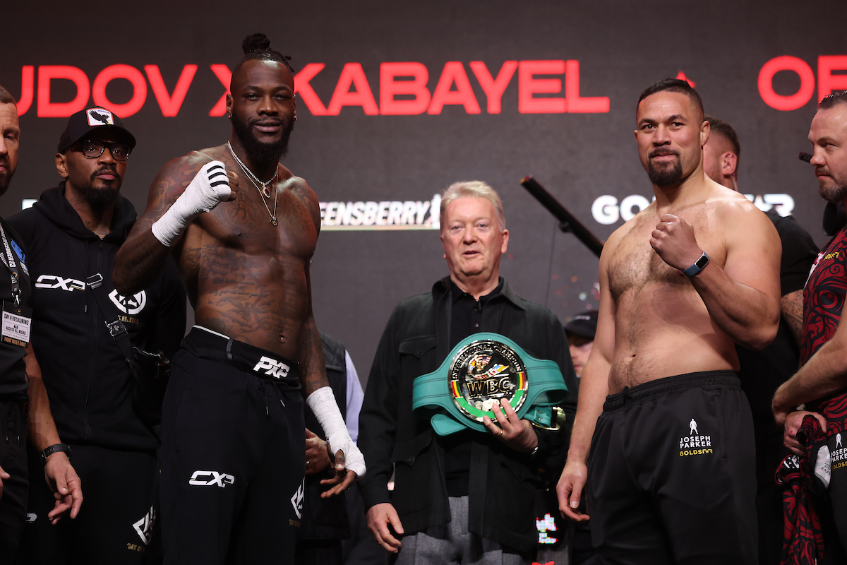 Weigh-in alert: Joshua-Wallin, Wilder-Parker and undercard ready for ...