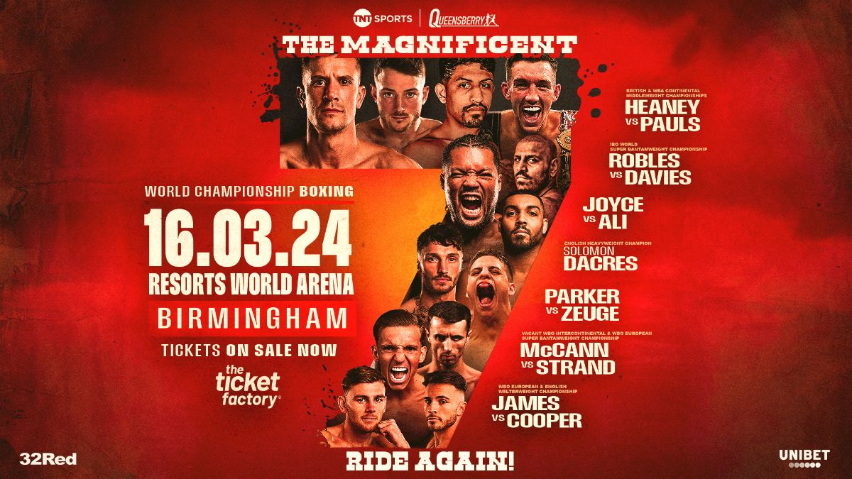 Nathan Heaney, Liam Davies and Joe Joyce to appear in Birmingham card on March 16