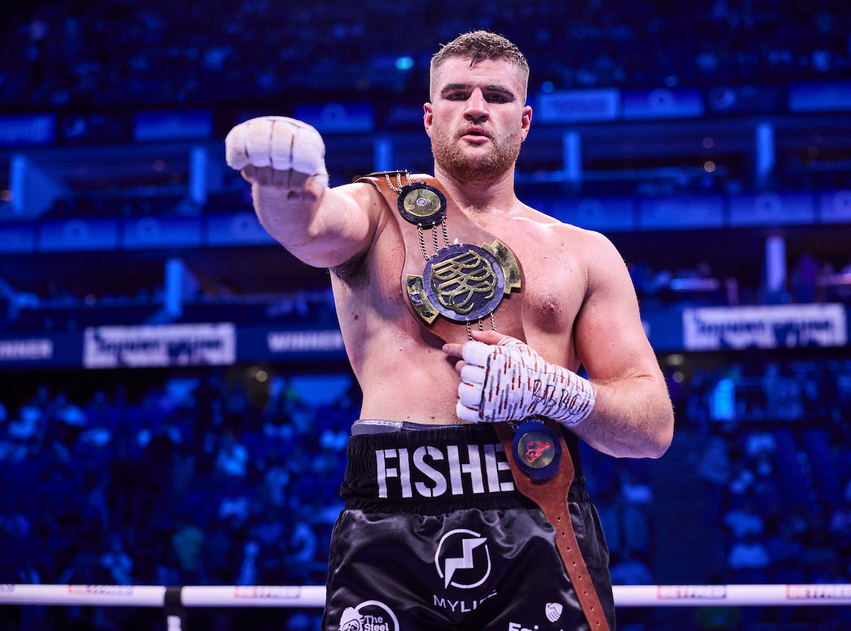 Johnny Fisher steps up to face Croatia’s Alen Babic in London on July 6