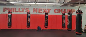 Bozy Ennis' dungeon gym in North Philly, where he built his son, IBF welterweight titlist Boots Ennis (Photo by Joseph Santoliquito/Ring Magazine)