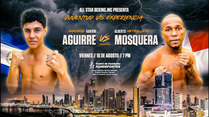 Harvin Aguirre takes on Alfredo Mosquera in crossroads bout in Panama on Aug. 16