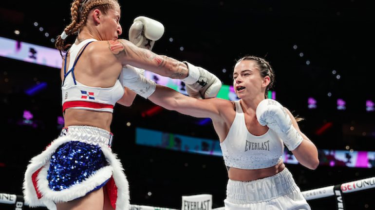 Skye Nicolson shuts out Dyana Vargas in master clinic, retains WBC feather belt