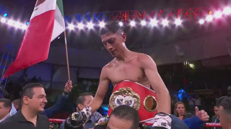 Angel Ayala Twice Floors Dave Apolinario In 6th Round Knockout To Win IBF Flyweight Title