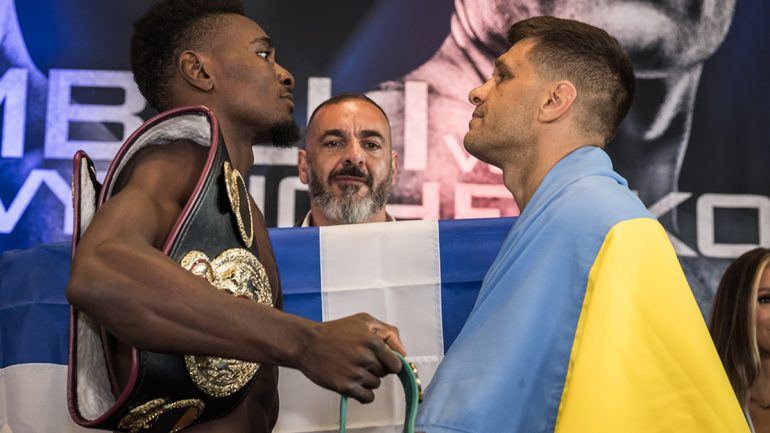 Weigh-in Alert: Christian Mbilli 167.4, Sergiy Derevyanchenko 167.3