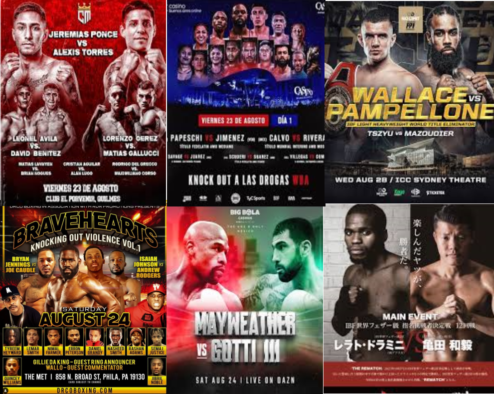 Fight Night Program – Week of August 22-28