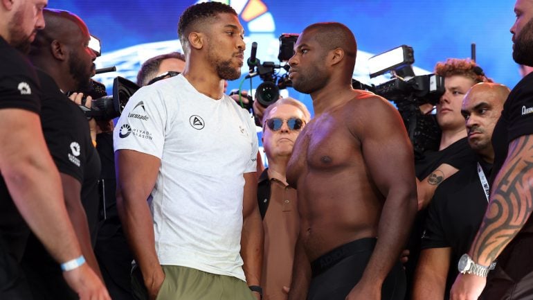 Daniel Dubois (248.6) Career Heaviest For IBF Title Defense Versus Anthony Joshua (252.5)